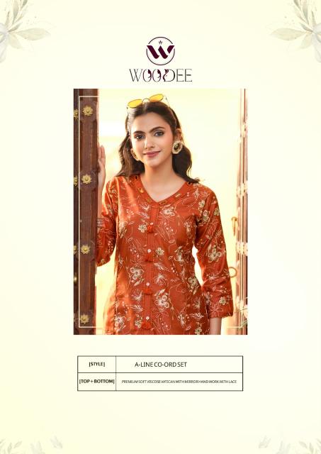 Woodee mahika a line coord set online cloth wholesale market